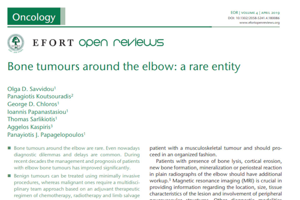 bone-tumours-around-the-elbow-a-rare-entity